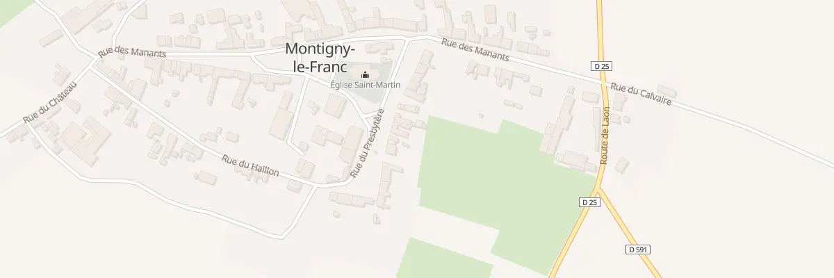 Plan du 11 Rue du Présbytère à Montigny-le-Franc