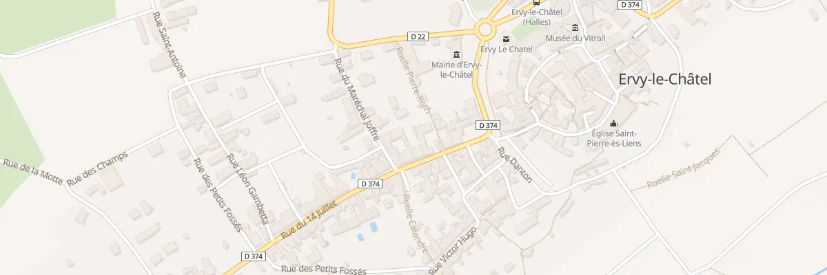 Plan du 8 Rue du 14 Juillet à Ervy-le-Châtel