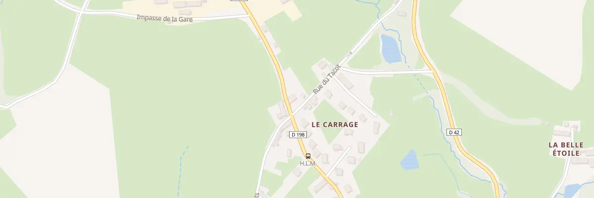 Plan du 1 Rue du Tacot à Grury