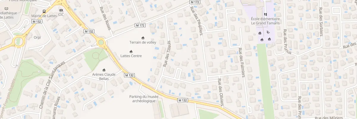 Plan du 3 Rue des Sophoras à Lattes