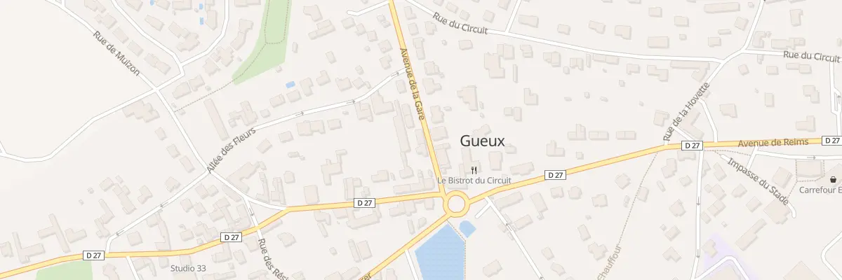 Plan du 5 Av de la Gare à Gueux