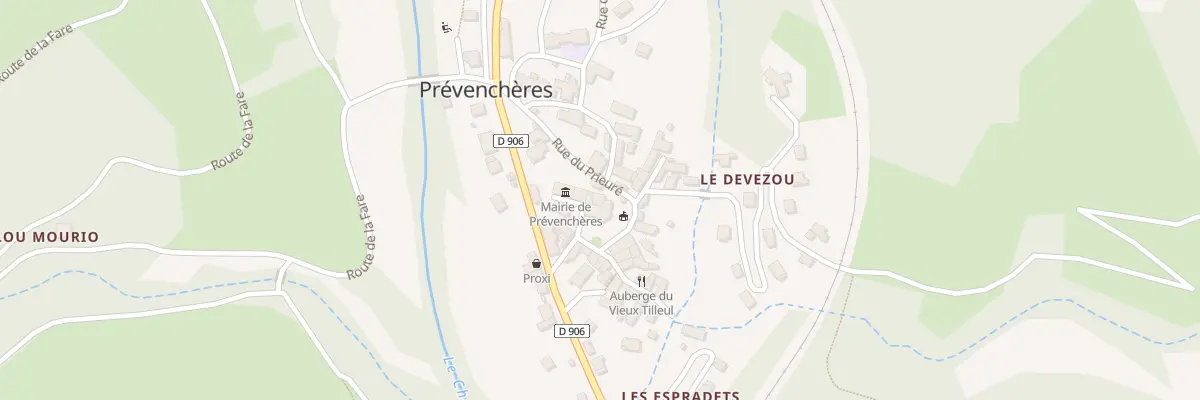 Plan du 5095 Prévenchères Village à Prévenchères