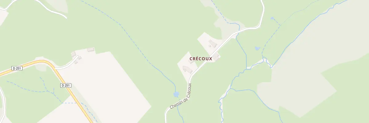 Plan du 355 Che de Crécoux aux Guerreaux