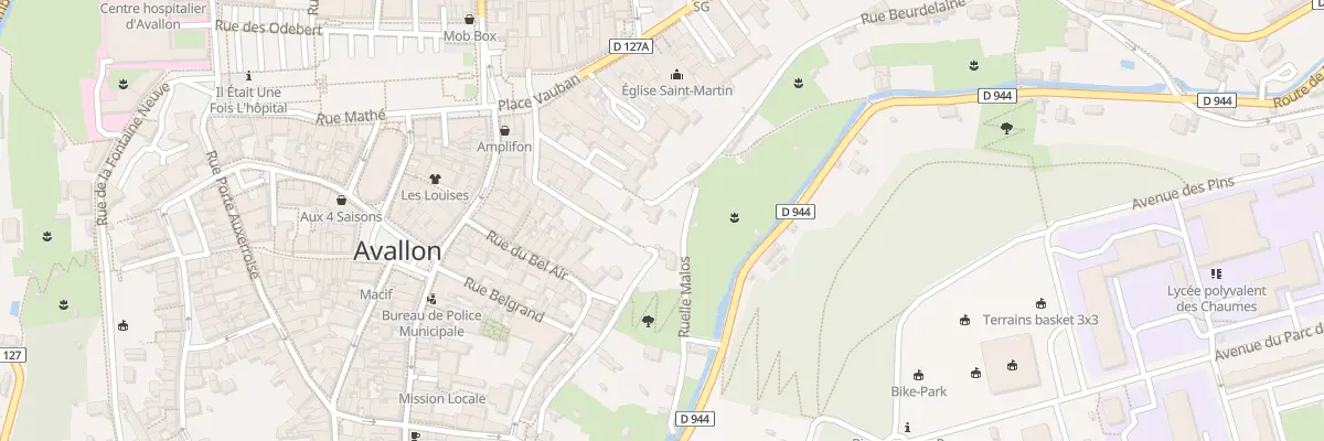 Plan du 2B Rue Beurdelaine à Avallon