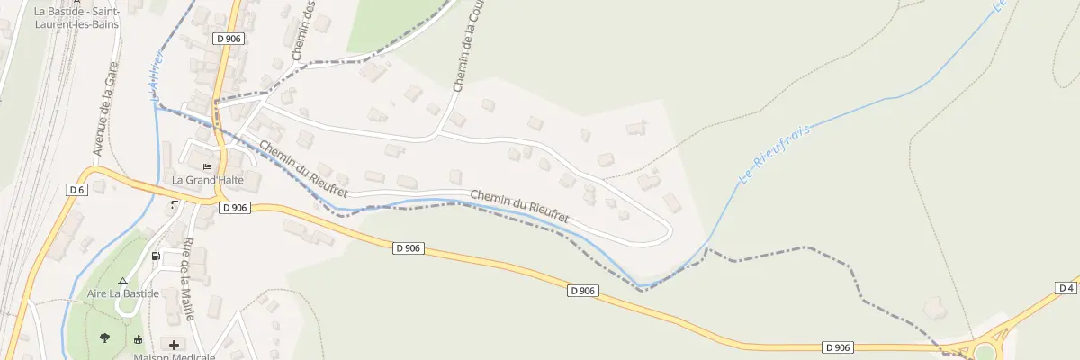 Plan du 5158 La Bastide à Saint-Laurent-les-Bains-Laval-d’Aurelle
