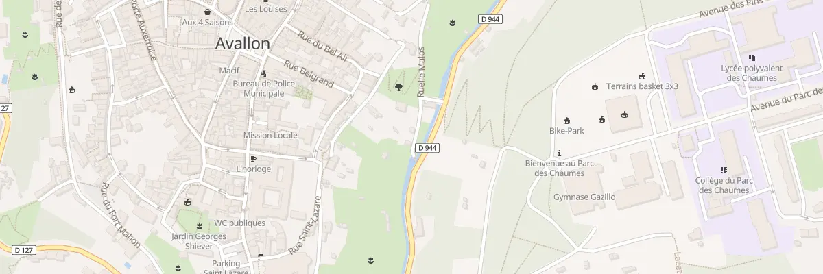 Plan du 5001 Rle Malos à Avallon