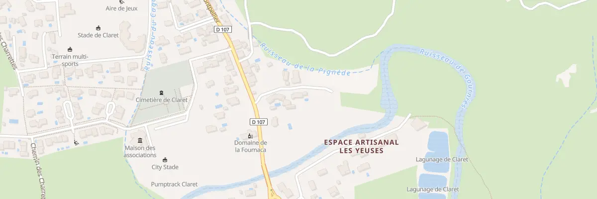 Plan du 430 La Verrarie à Claret