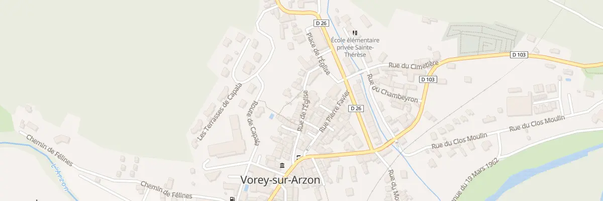Plan du 23A Rue de l’Eglise à Vorey