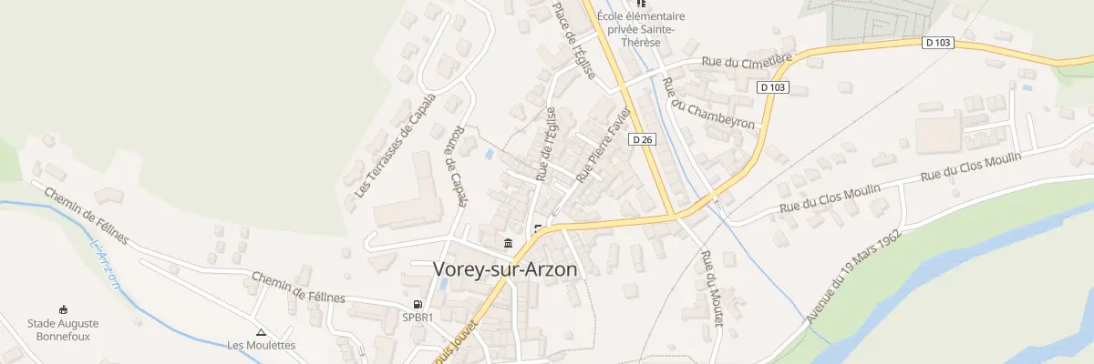 Plan du 7A Rue Pierre Favier à Vorey