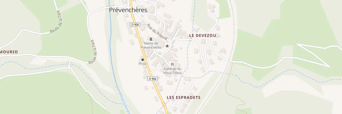 Plan du 8 Pl de l’Eglise à Prévenchères