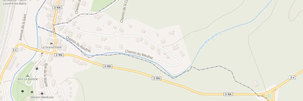 Plan du 5200 La Bastide à Saint-Laurent-les-Bains-Laval-d’Aurelle