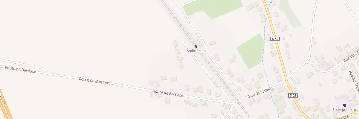 Plan du 10B Rte de Berrieux à Amifontaine