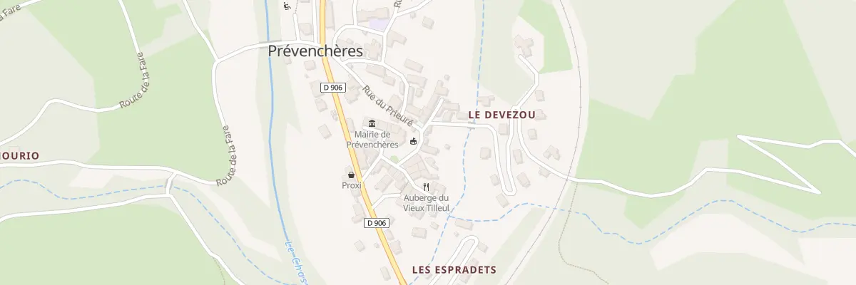 Plan du 12 Pl de l’Eglise à Prévenchères