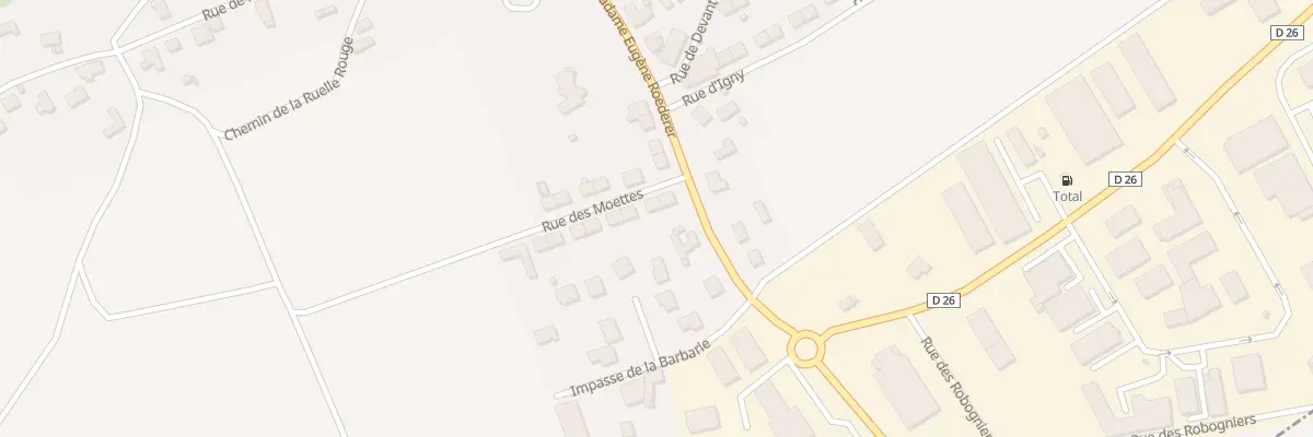 Plan du 3 Rue des Moettes à Gueux