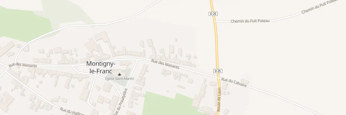 Plan du 7 Rue des Manants à Montigny-le-Franc