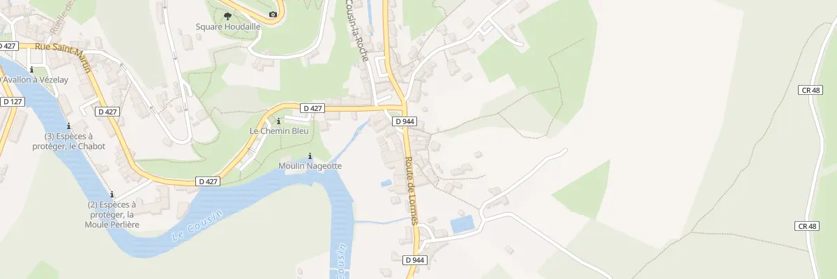 Plan du 75 Rte de Lormes à Avallon