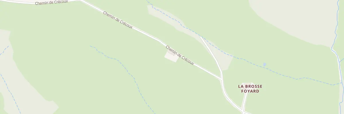 Plan du 1127 Che de Crécoux aux Guerreaux
