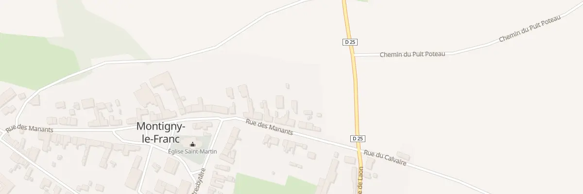 Plan du 5 Rue des Manants à Montigny-le-Franc