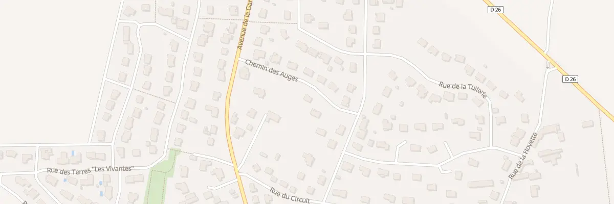 Plan du 7 Che des Auges à Gueux