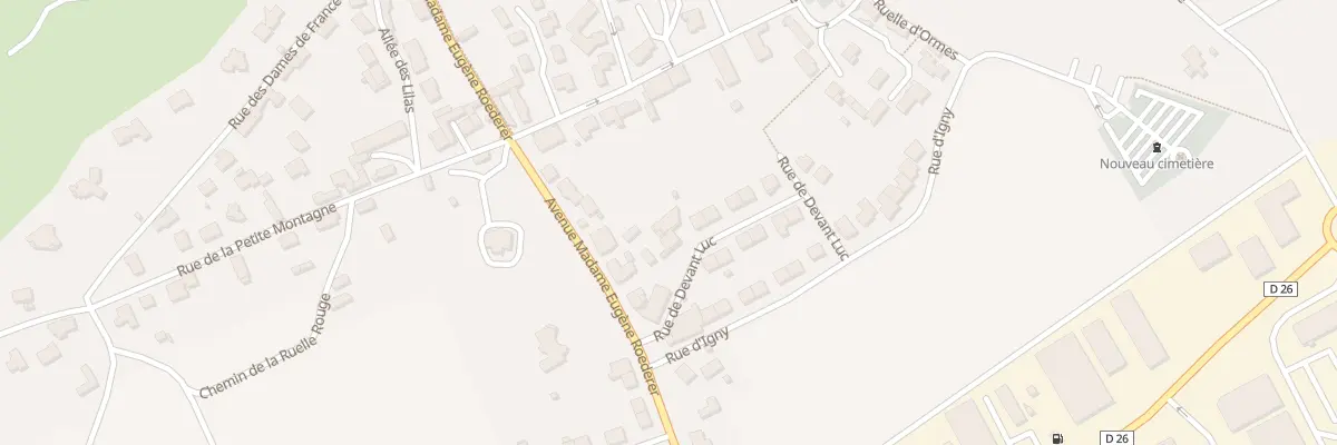 Plan du 22 Rue de Devant Luc à Gueux
