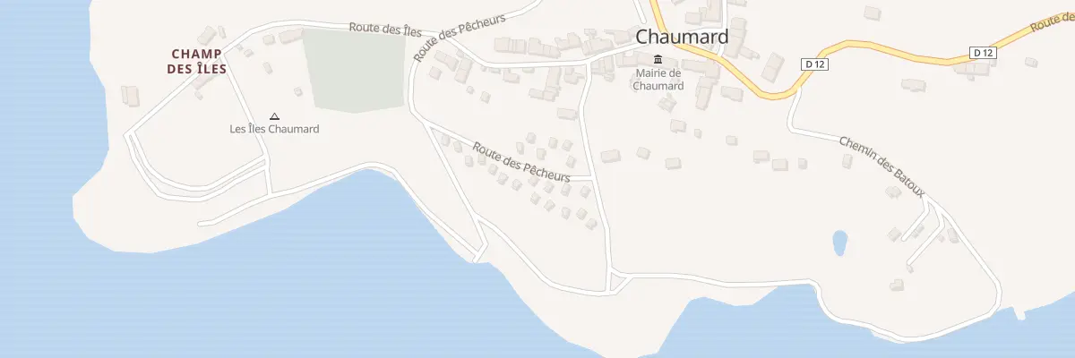 Plan du 12 Rte des Pêcheurs à Chaumard