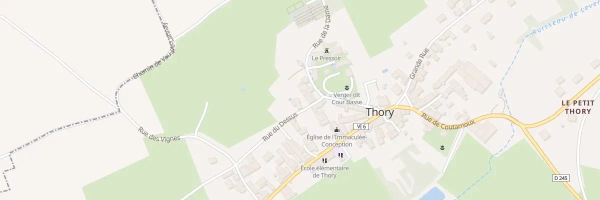 Plan du 8 Rue du Dessus à Thory