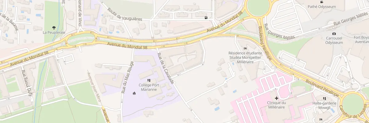 Plan du 135 Rue de la Cavalade à Montpellier