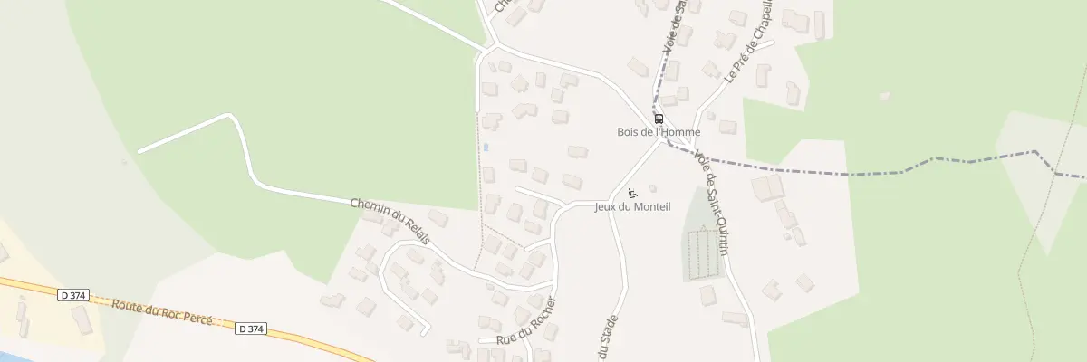 Plan du 2 Rue des Tilleuls au Monteil