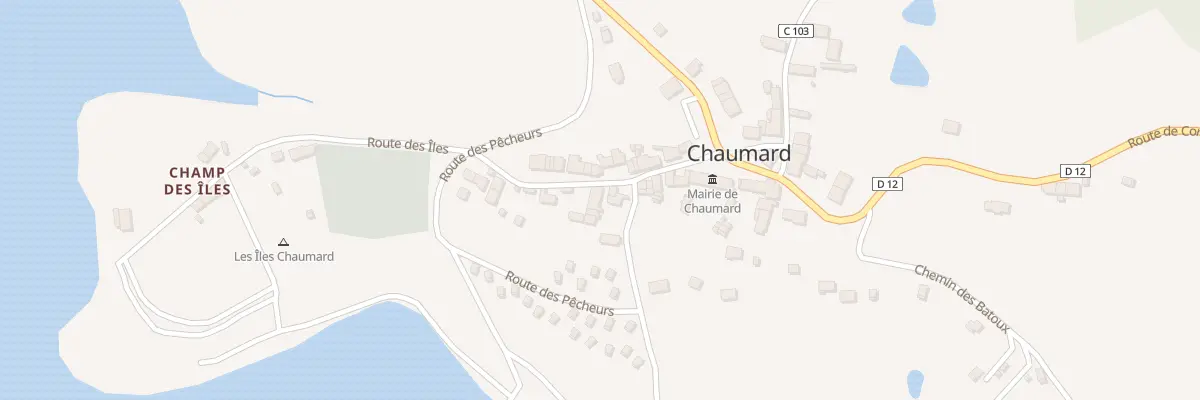 Plan du 15 Rte des Îles à Chaumard