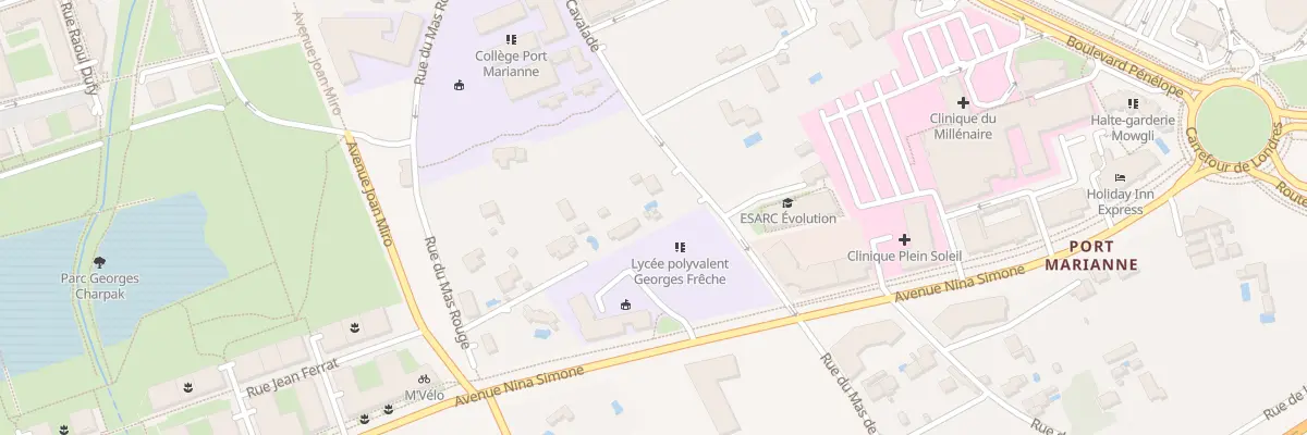 Plan du 338 Rue de la Cavalade à Montpellier