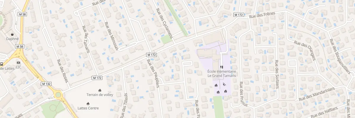Plan du 6 Rue des Acacias à Lattes