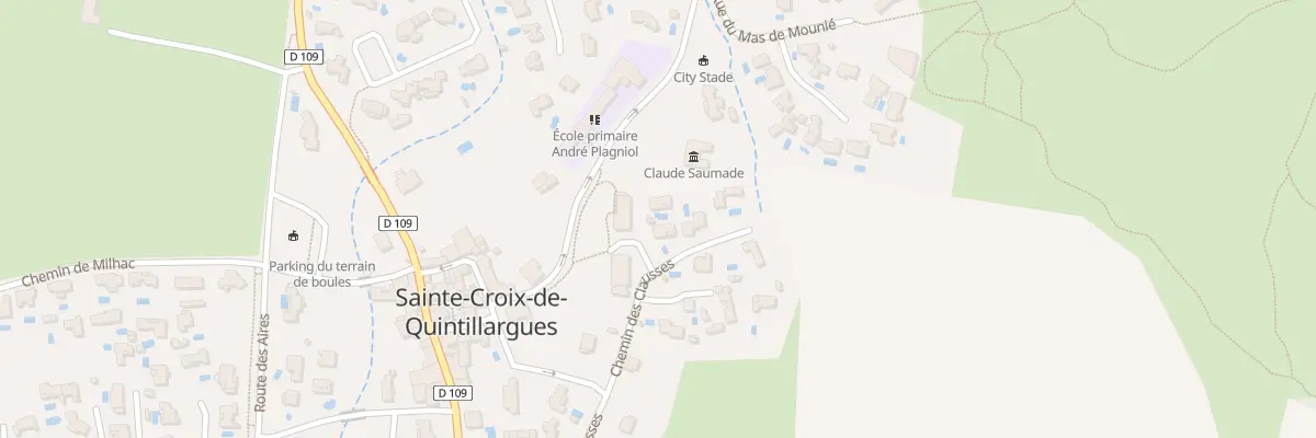 Plan du 261B Che des Clausses à Sainte-Croix-de-Quintillargues