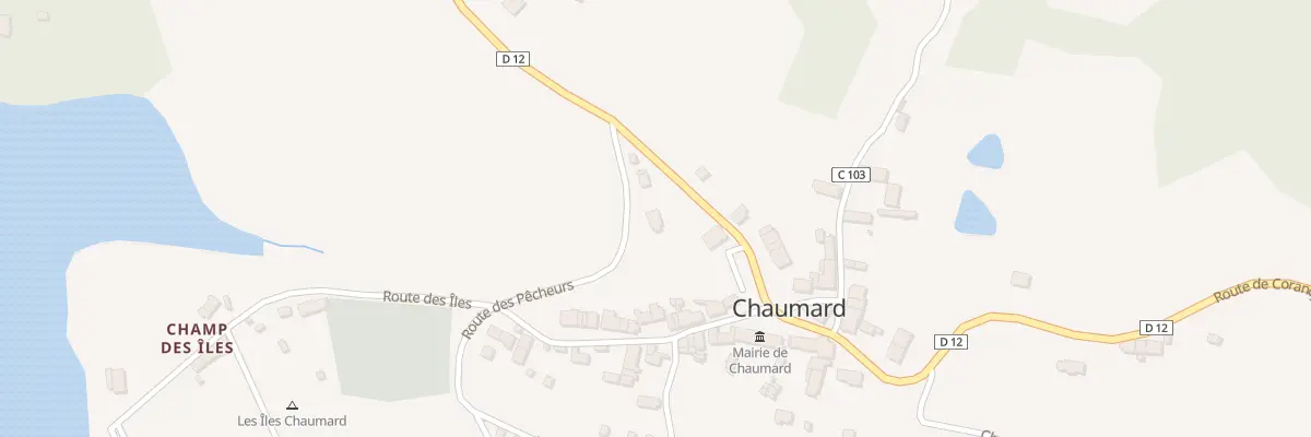 Plan du 3 Rte des Pêcheurs à Chaumard