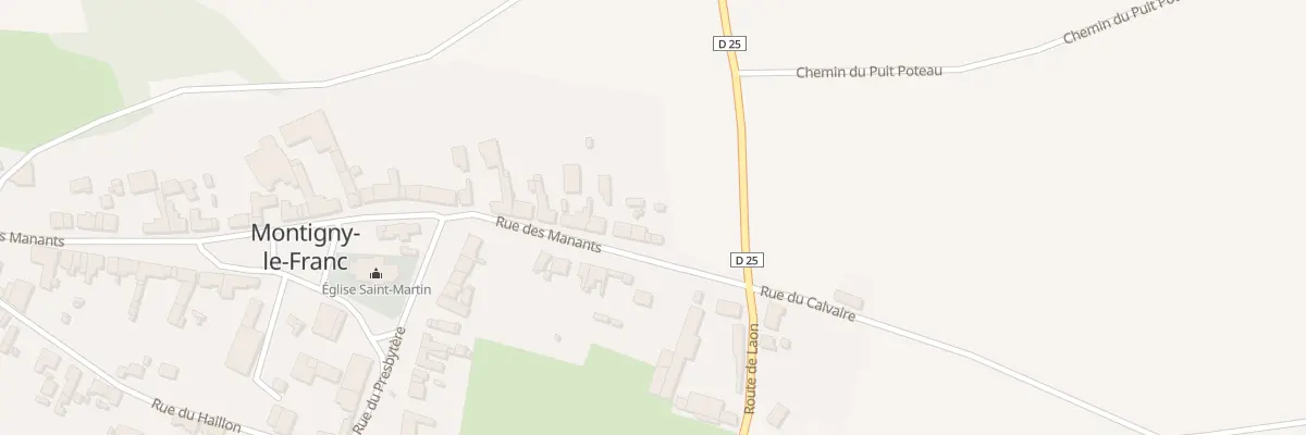 Plan du 1 Rue des Manants à Montigny-le-Franc