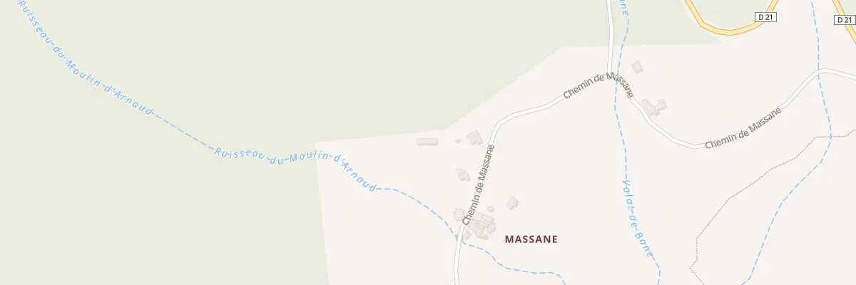 Plan du 728 Che de Massane à Saint-Félix-de-Pallières