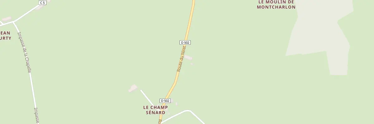 Plan du 30 Rte du Niret à Chiddes