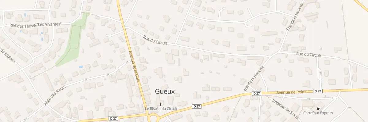 Plan du 12 Rue du Circuit à Gueux