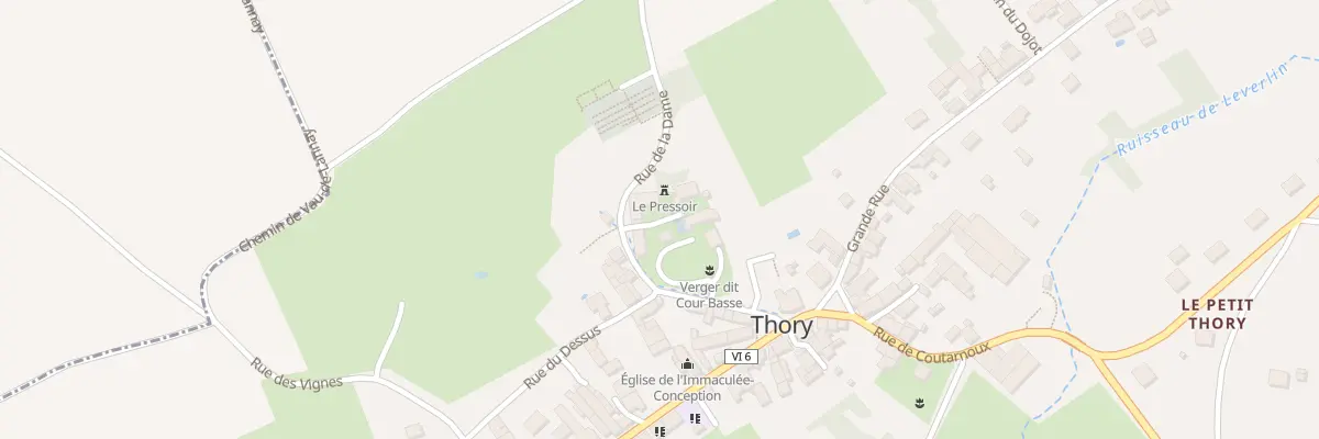 Plan du 2 Rue de la Dame à Thory