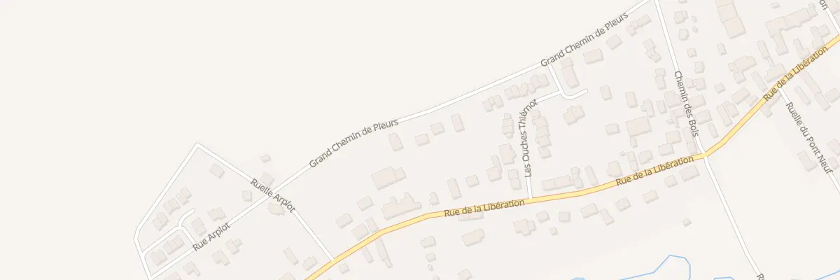 Plan du 53 Rue Grand Chemin de Pleurs à Connantre
