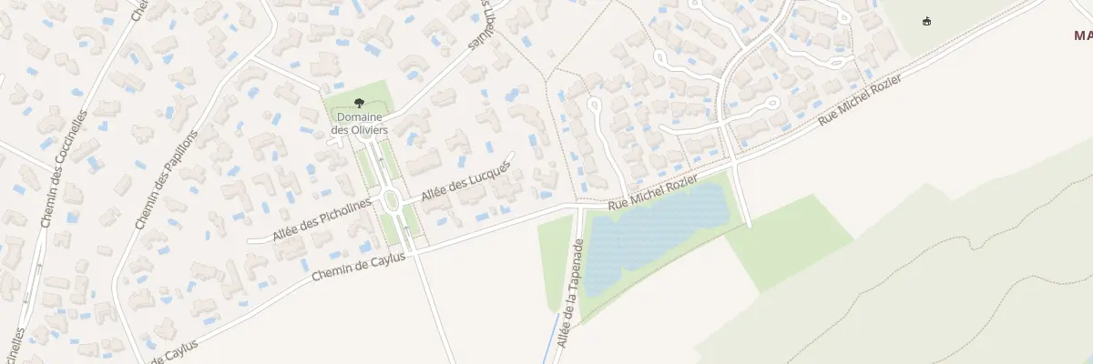 Plan du 8 All des Lucques à Castelnau-le-Lez