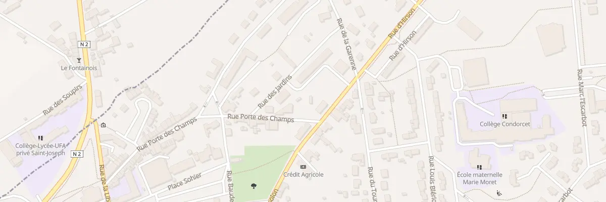 Plan du 43 Rue Porte des Champs à Vervins