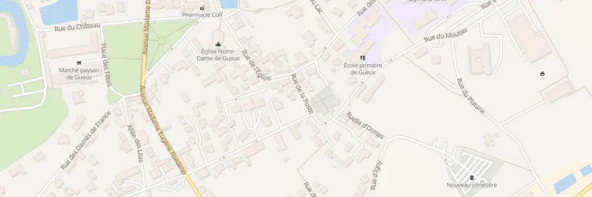 Plan du 4 Rue de la Poste à Gueux