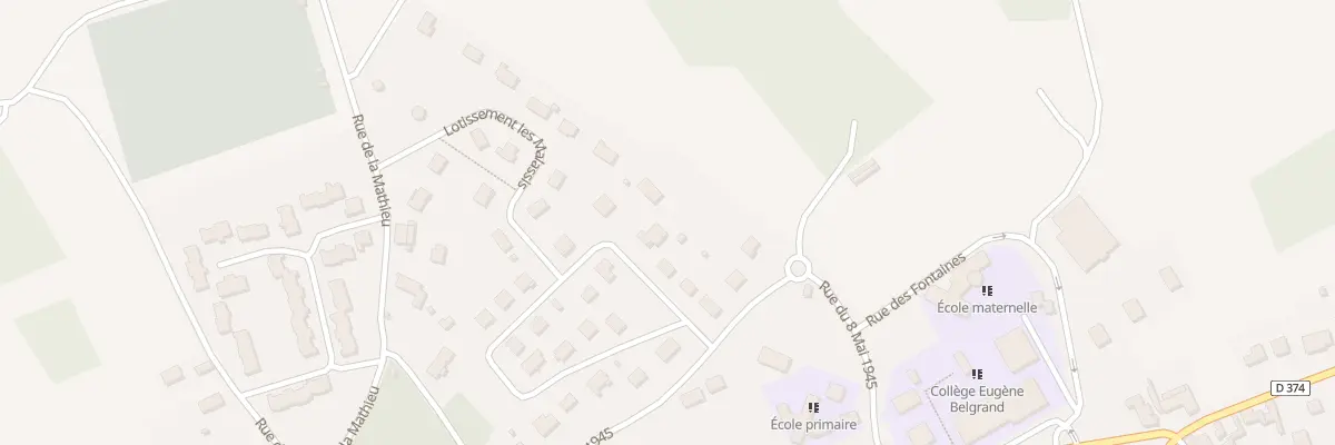 Plan du 8 Lot Montee Rouge Plaisance à Ervy-le-Châtel
