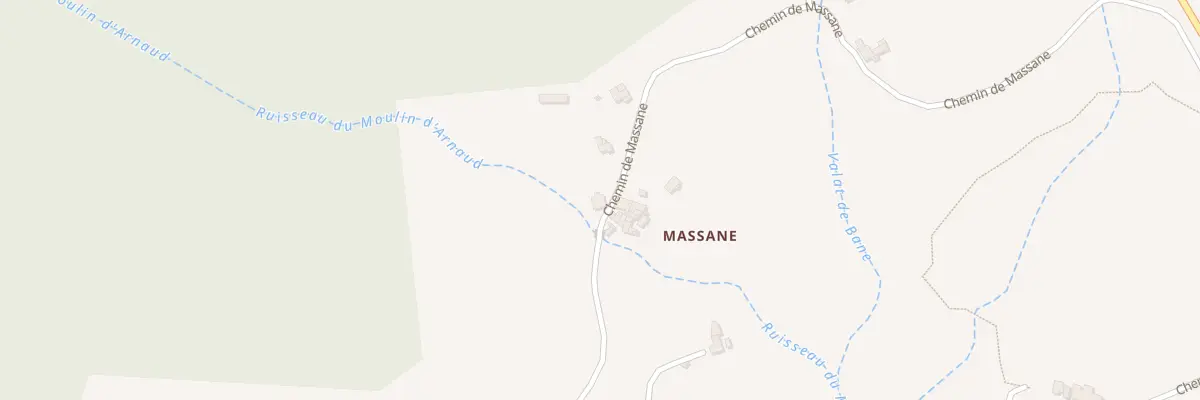 Plan du 736 Che de Massane à Saint-Félix-de-Pallières