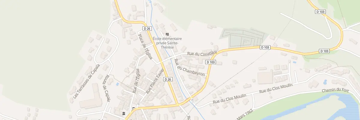 Plan du 14A Rue du Chambeyron à Vorey