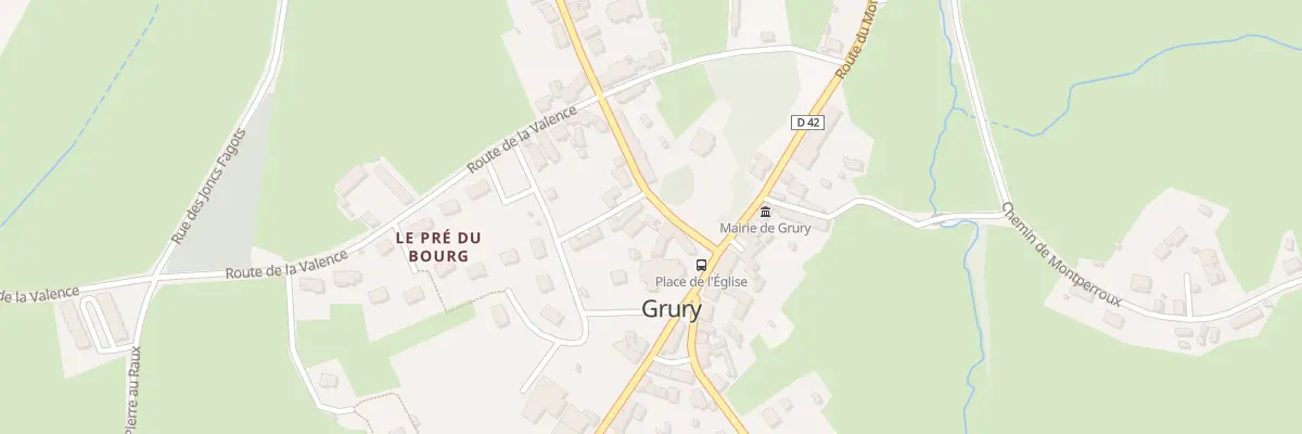 Plan du 5 Rue Pierre et Marie Curie à Grury