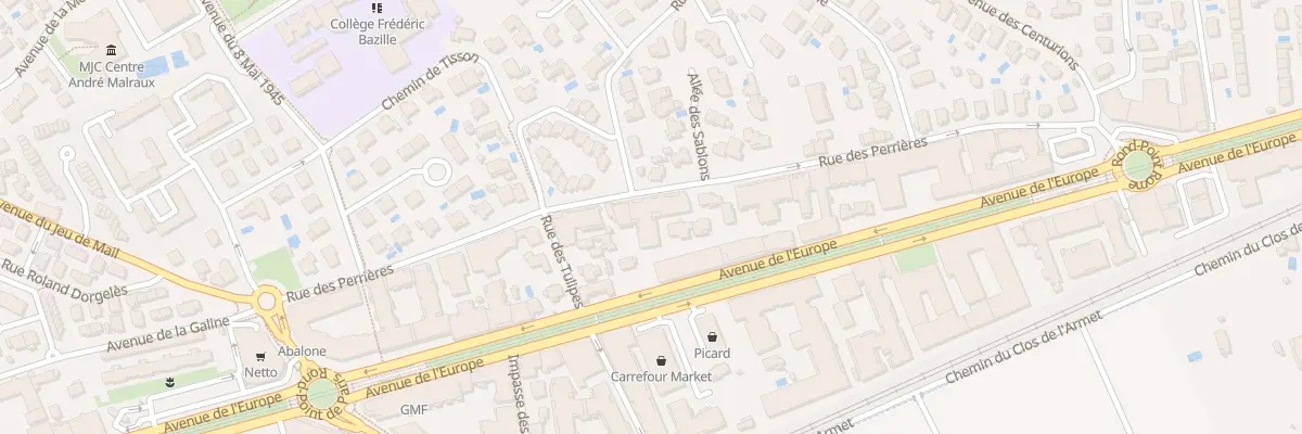 Plan du 8 Rue des Perrières à Castelnau-le-Lez