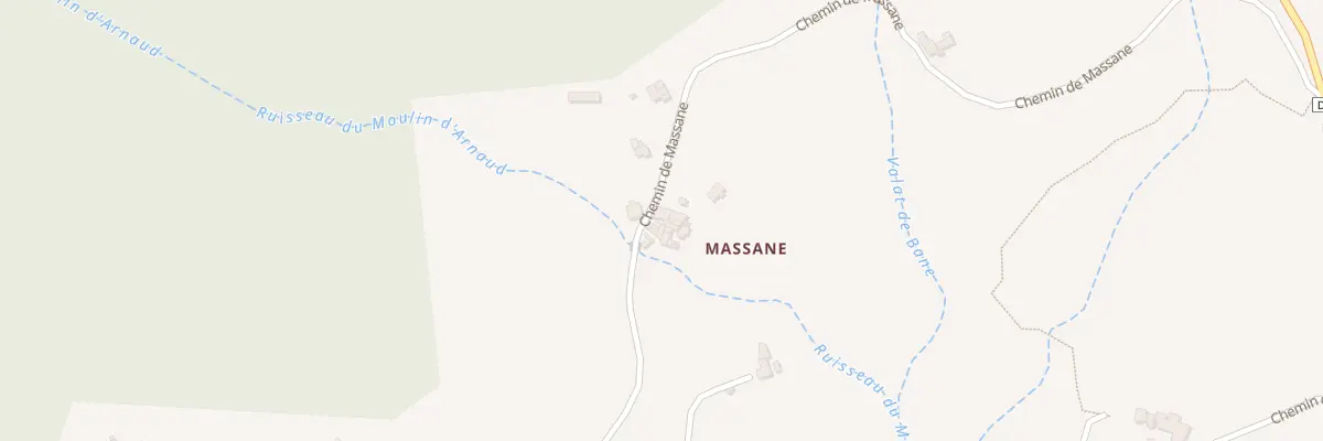 Plan du 727 Che de Massane à Saint-Félix-de-Pallières