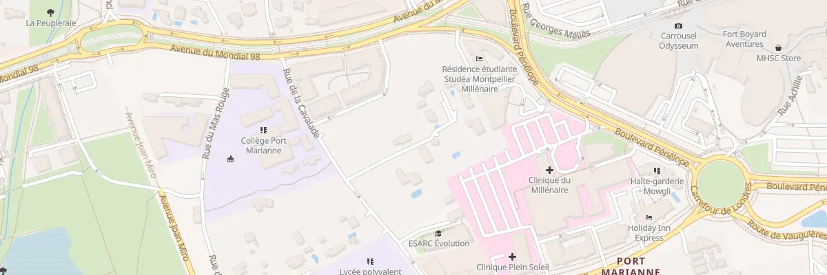 Plan du 253 Rue de la Cavalade à Montpellier