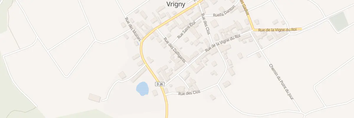 Plan du 8 Rue des Dalligants à Vrigny